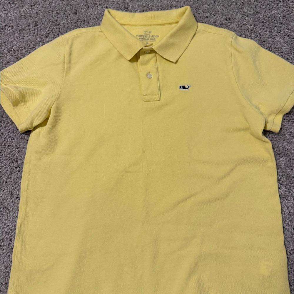 Vineyard Vines Yellow Polo Shirt Classic Piqué